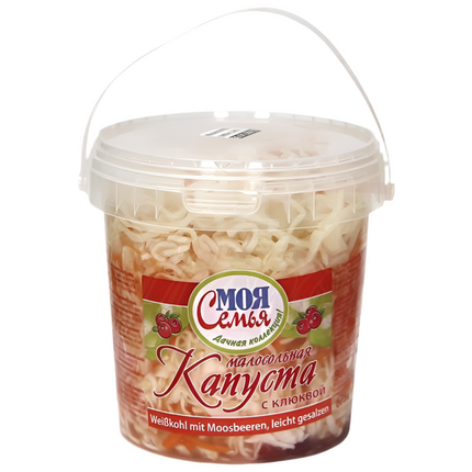 Lightly salted cabbage with cranberries "MOJA SEMJA", 900 g