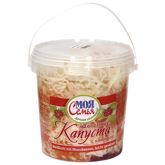 Lightly salted cabbage with cranberries, 900 g