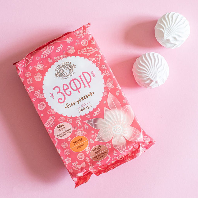 Zephyr white-pink, 240g