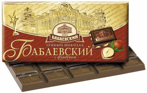 Chocolat "Babaevsky" aux noisettes, 100g