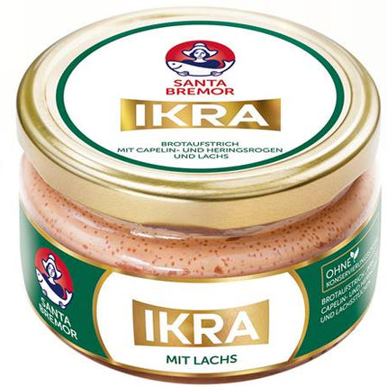 Capelin Caviar with Salmon Pieces, 160 g