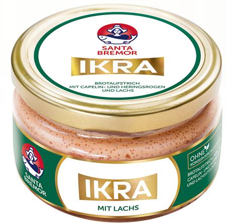 Capelin Caviar with Salmon Pieces, 160 g