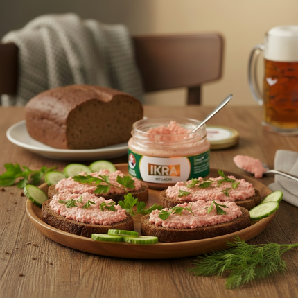 Capelin Caviar with Salmon Pieces, 160 g