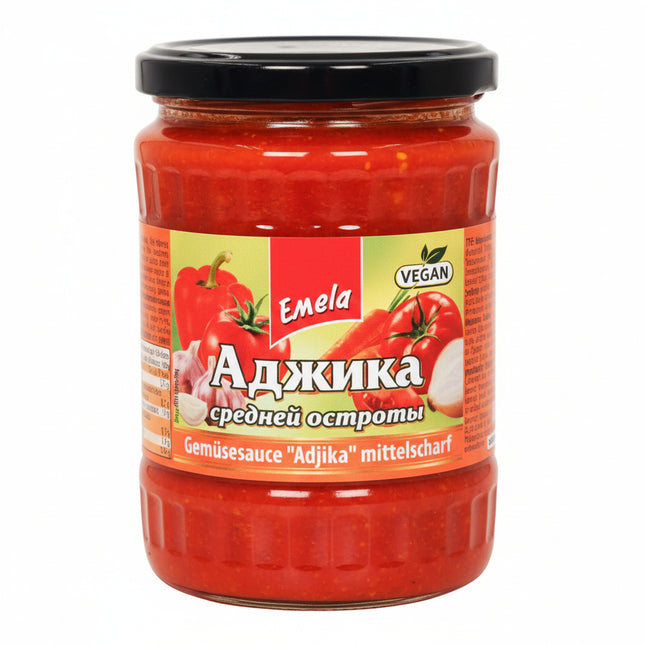 Emelya Medium-Spicy Adjika, 580 ml