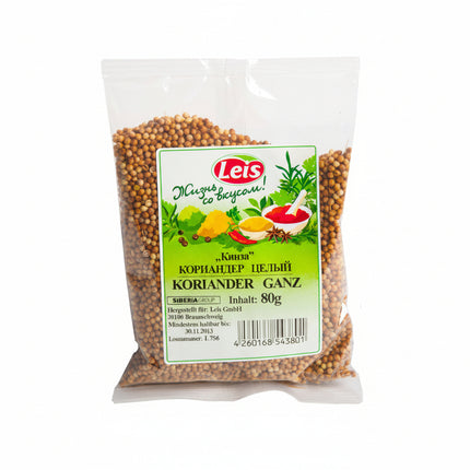 Семена кориандра цельные, 80 г