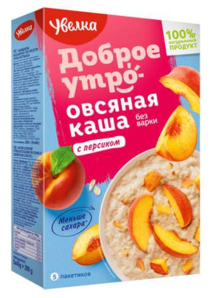 Uvelka Oatmeal Peach 5x40g
