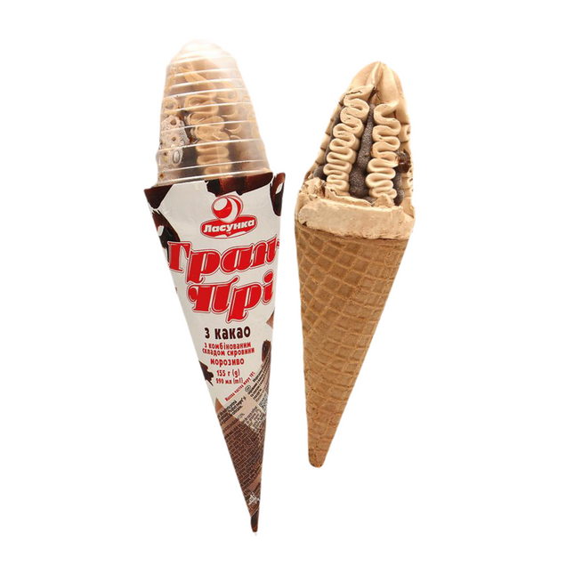 Chocolate-flavored ice cream