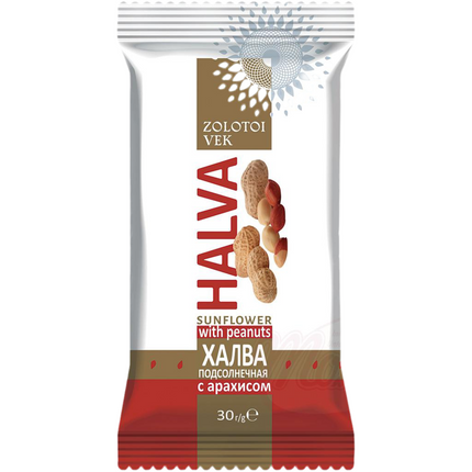 Sunflower halva with peanuts, 30 g