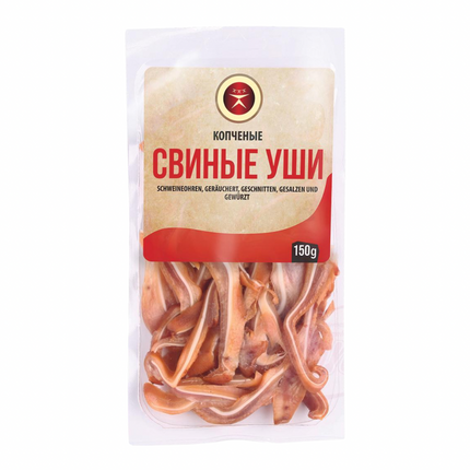 Smoked pig ears, 150 g
