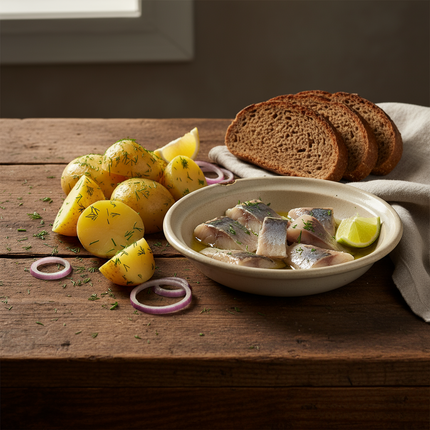 Salted herring in oil, 210 g