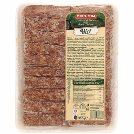 Minced meat rolls "CEVAPCICI" made from pork and beef, frozen