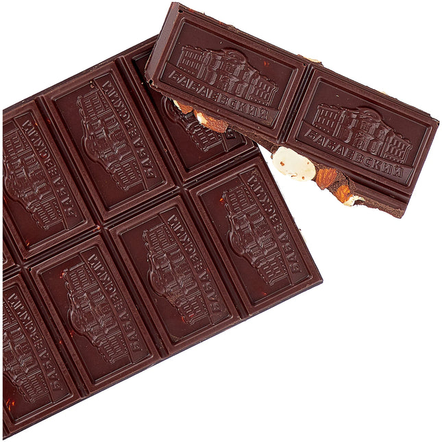 Chocolate "Babaevsky" with whole almonds, 100g.