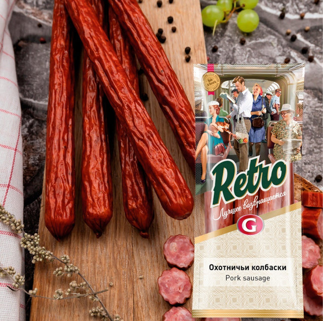 <tc>Колбаски "Охотничьи", 250 г</tc>
