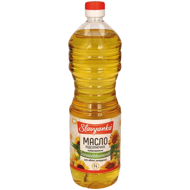 Unrefined sunflower oil, hot pressed, 1000. ml
