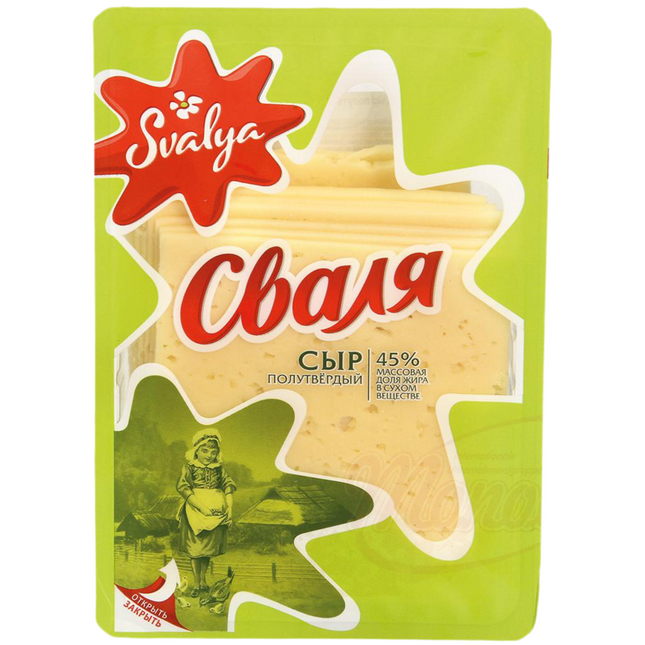 Cheese 45%, sliced, 200g