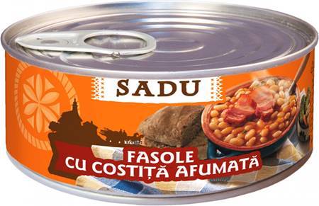 Beans with smoked ribs, 400g
