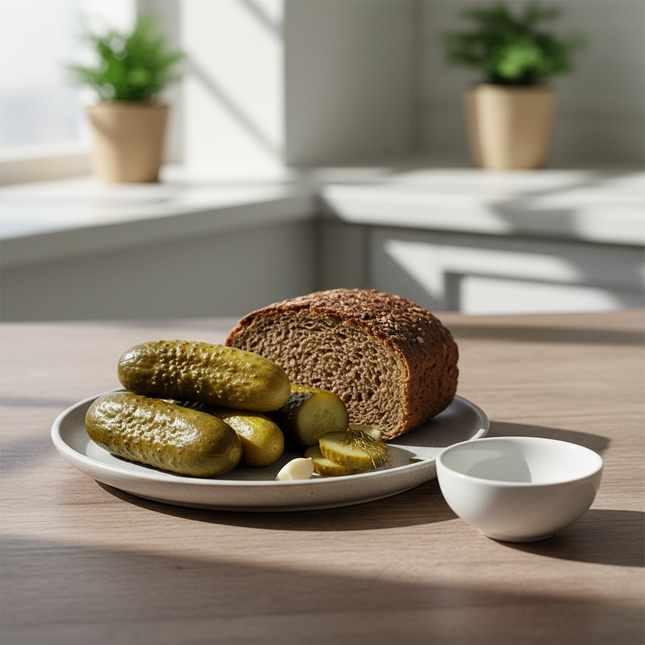 “Babushkiny” Ural-Style Pickled Cucumbers, 900 ml