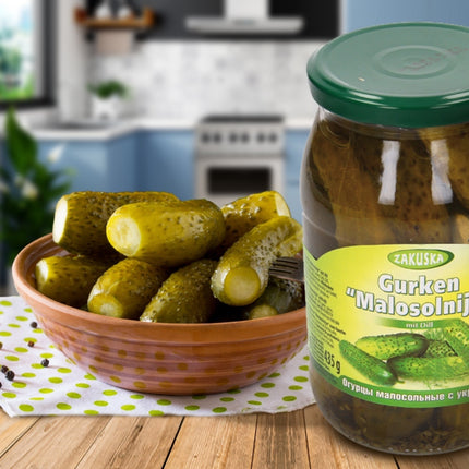 Cucumbers "Lightly salted" with dill