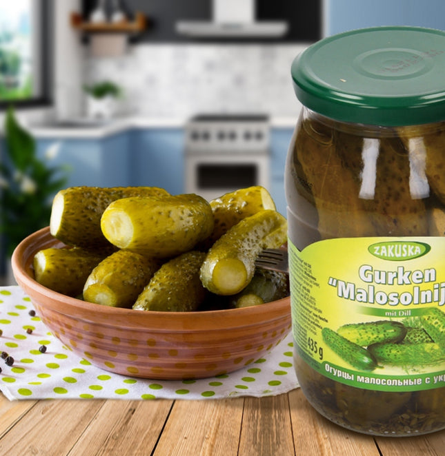 Cucumbers "Lightly salted" with dill