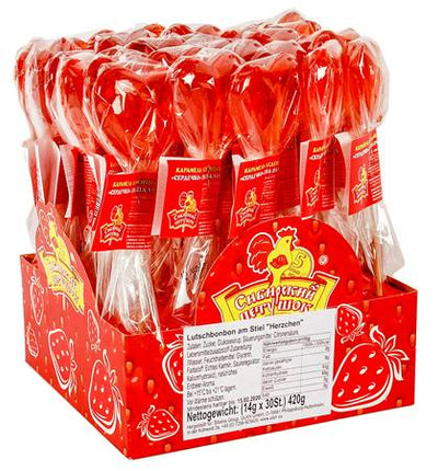Lollipops Heart on a stick, 14g