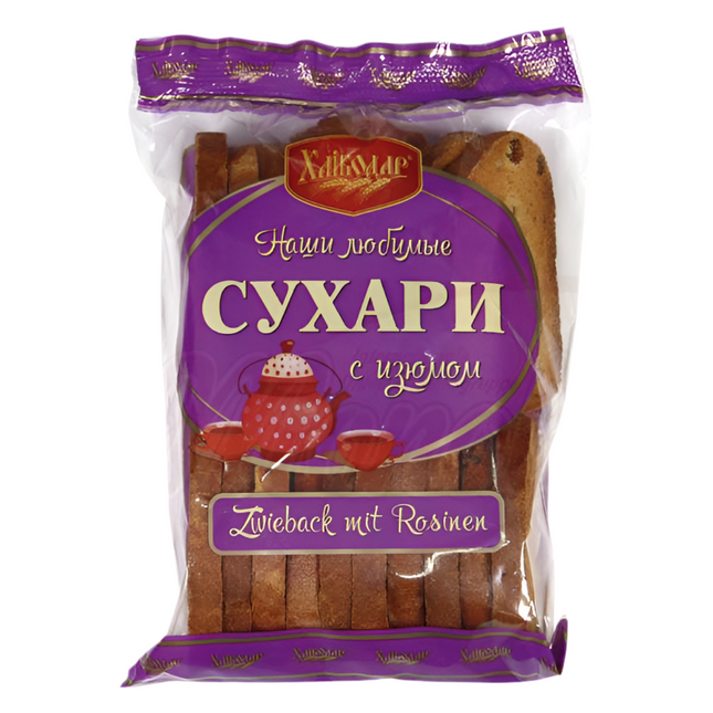 Rusks with raisins, 300 g