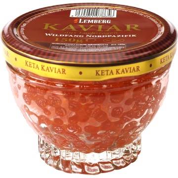 Premium Salmon Caviar “Kristall Gold”, 150 g