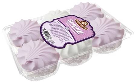 Marshmallow "Zefir" blackcurrant, 250g