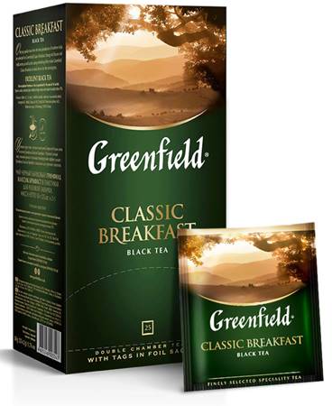 Greenfield Classic Breakfast Tea, 25 pieces