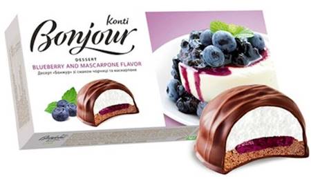 "Bonjour" blueberry flavor/mascarpone, 232g
