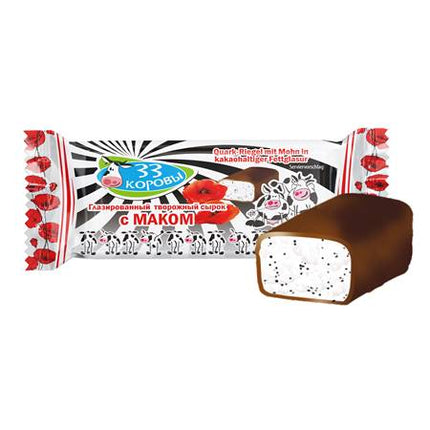 33 вида коровьего творога с маком, 40 г