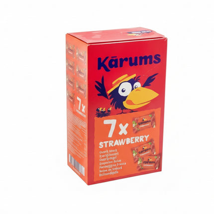 Клубничные творожные батончики Karums, 7 шт. (315 г)