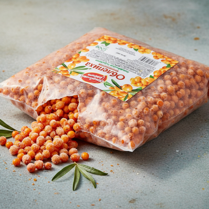Frozen Wild Sea Buckthorn Berries, 500g