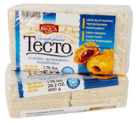 Puff yeast dough, 800g