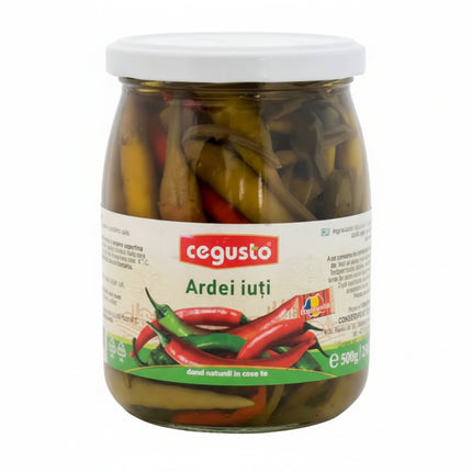 Hot Pickled Peppers, 500g