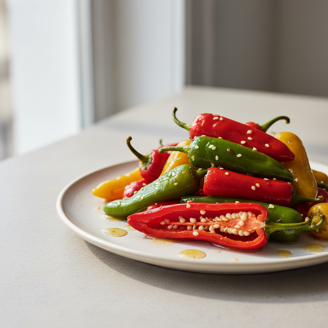 Hot Pickled Peppers, 500g