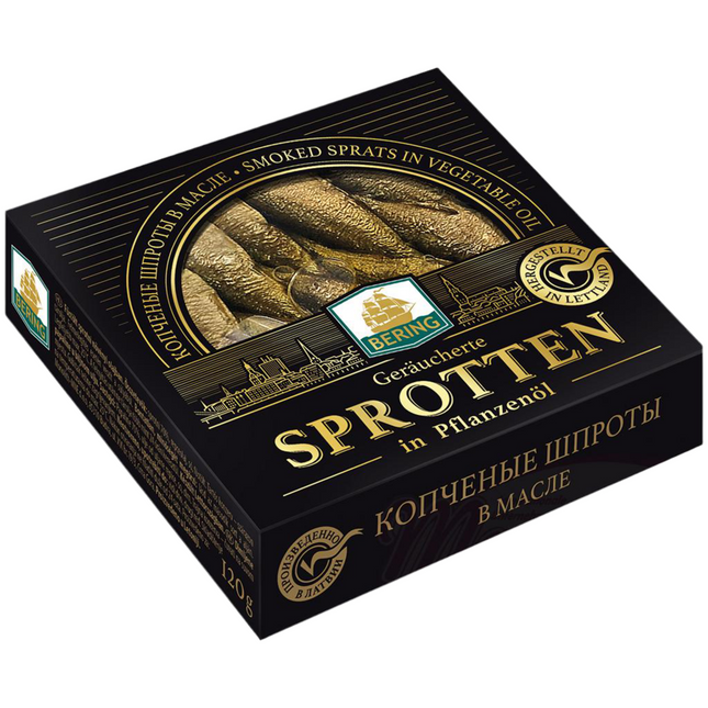 Smoked sprats in oil, 120 g