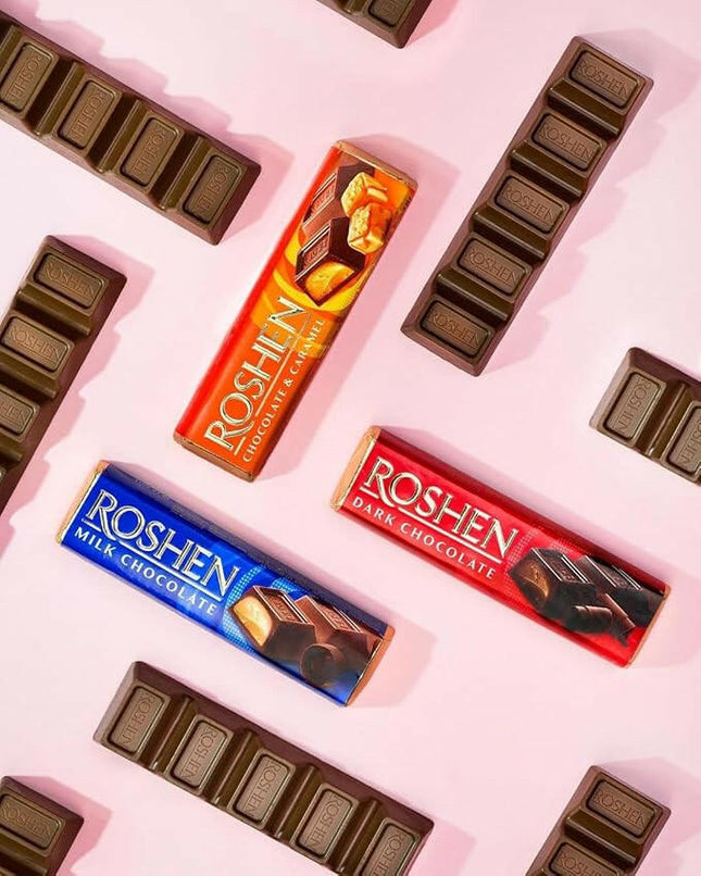 "Batonchik" Milk chocolate bar with peanut cream filling, 38g.