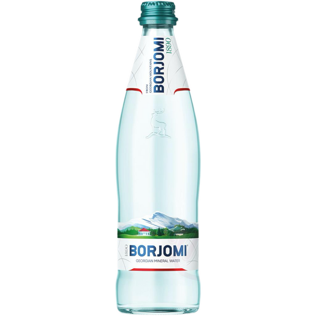 "Borjomi" mineral water, 0,5 L.