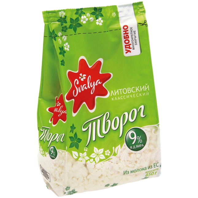 Tworog “Svalya” 9% (half-fat), 450 g