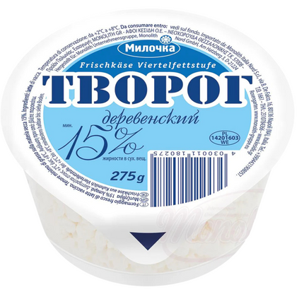 Cream cheese "Tworog Derewenskij" 15%