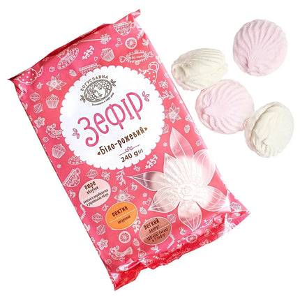 Zephyr white-pink, 240g