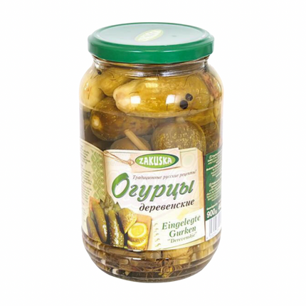 Concombre mariné "Derevenskie", 880g