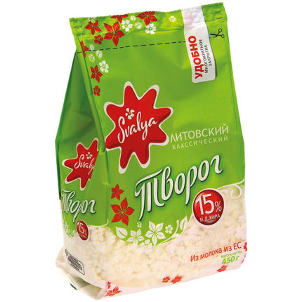 Cottage cheese "Svalya" 15%, 450 g