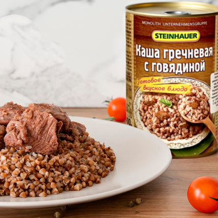 Buckwheat porridge with beef, 400g