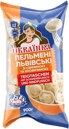 Dumplings "Ukrainka", pork/beef, 900g
