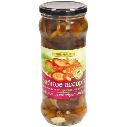 Mixed Pickled Mushrooms, 530 g