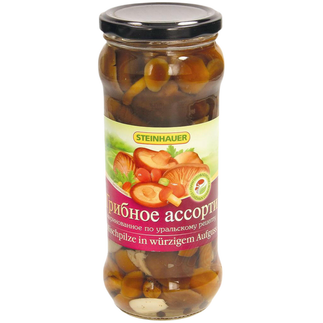 Mixed Pickled Mushrooms, 530 g