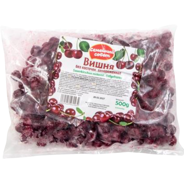 Frozen pitted cherries, 500 g