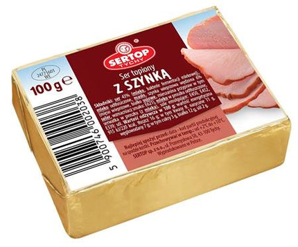 Processed cheese with ham, 100g
