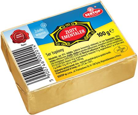 Processed cheese, 100 g